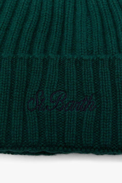 Saint Barth Cappellino Verde Donna Wengen Ricamo Logo - 2