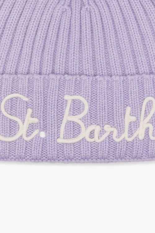 Saint Barth Cappellino Viola Donna Ricamo Logo - 2