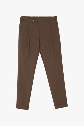 Pantaloni Marrone Uomo Retro Long - 5