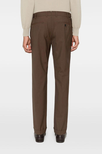 Pantaloni Marrone Uomo Retro Long - 3
