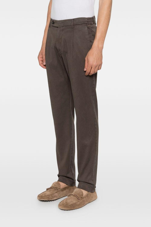 Pantaloni Marrone Uomo Retro Long
