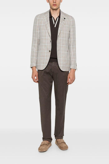Pantaloni Marrone Uomo Retro Long - 2