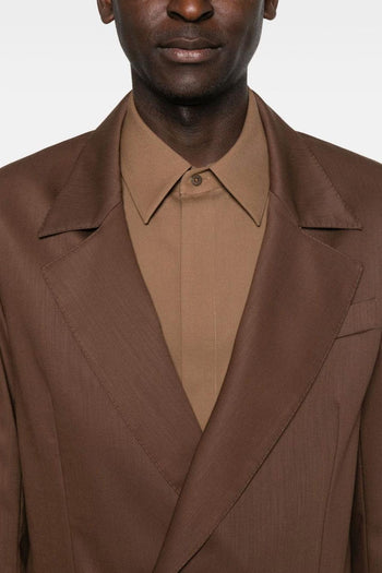 Giacca Marrone Uomo Doppiopetto - 5