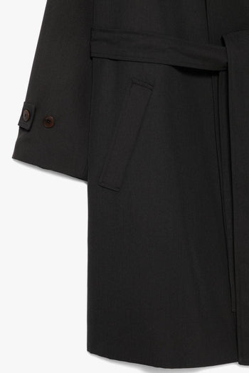 Trench Marrone Uomo con Cintura - 3