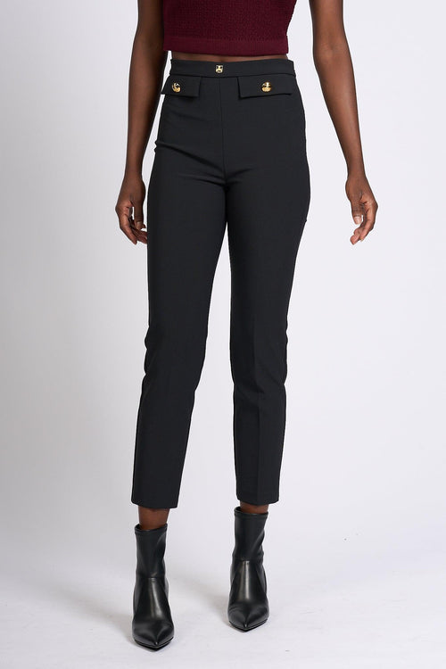 Pantalone Slim Nero Donna