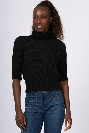 Dolcevita Crop Nero Donna - 5