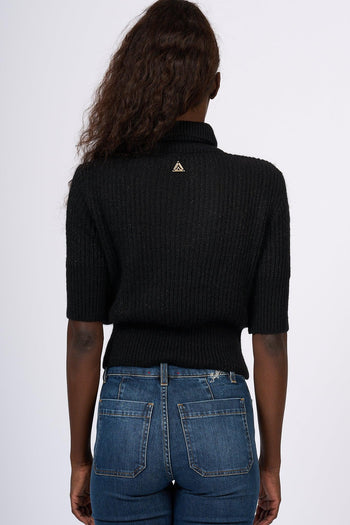 Dolcevita Crop Nero Donna - 4