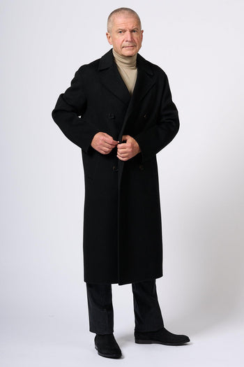 Cappotto Doppiopetto Nero Uomo - 3