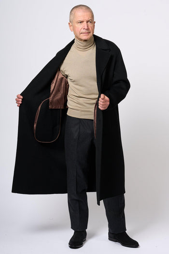 Cappotto Doppiopetto Nero Uomo - 5