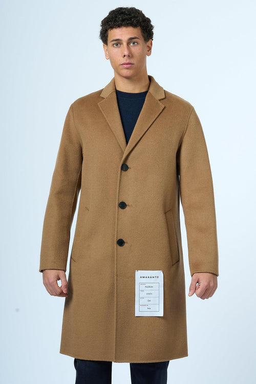 Cappotto Lana e Cashmere Cammello Uomo - 2