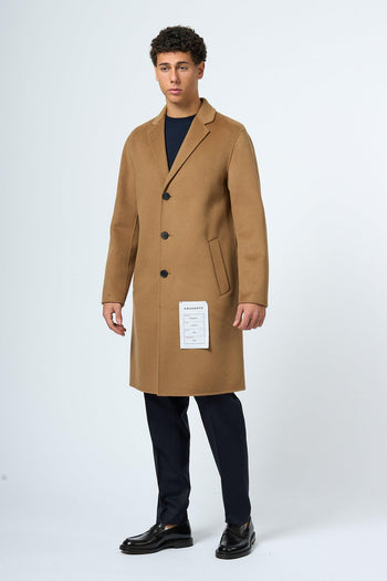 Cappotto Lana e Cashmere Cammello Uomo - 3