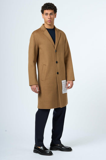 Cappotto Lana e Cashmere Cammello Uomo - 4