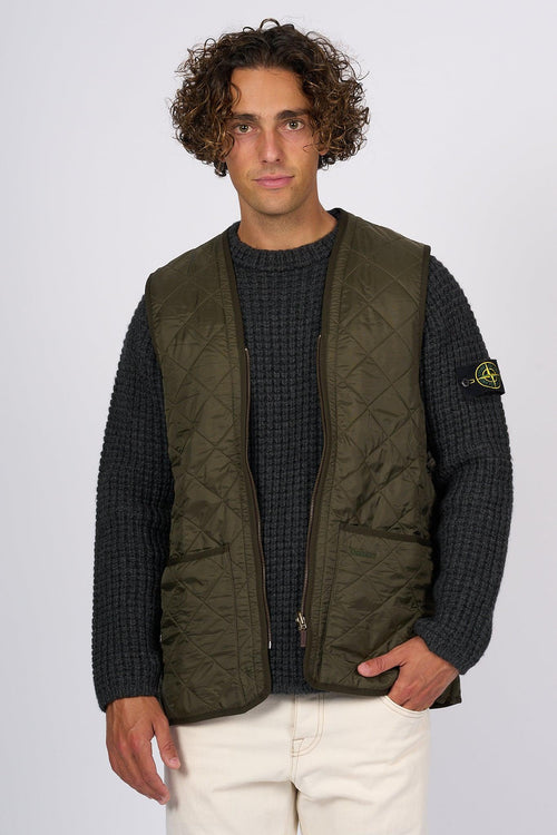 Gilet Polarquilt Verde Oliva Uomo