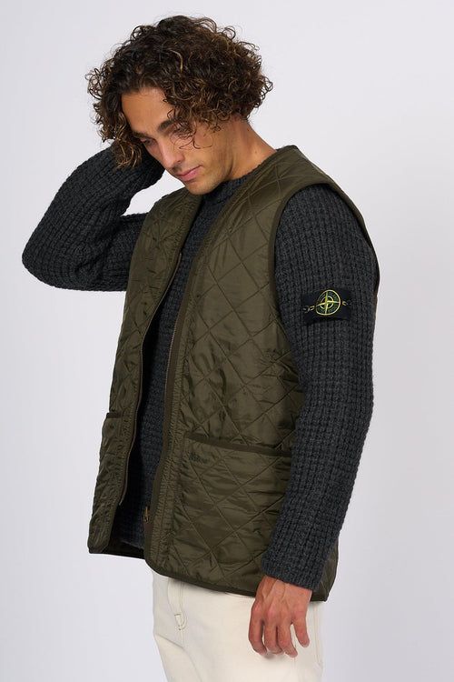 Gilet Polarquilt Verde Oliva Uomo - 2