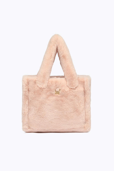 Borsa Faux Fur Cipria Donna