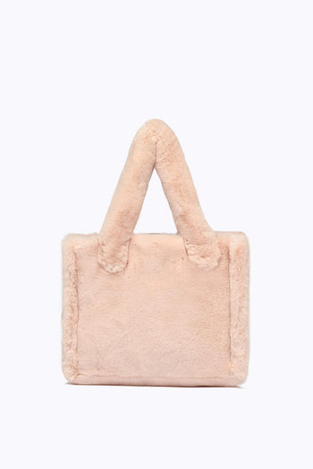 Borsa Faux Fur Cipria Donna - 4