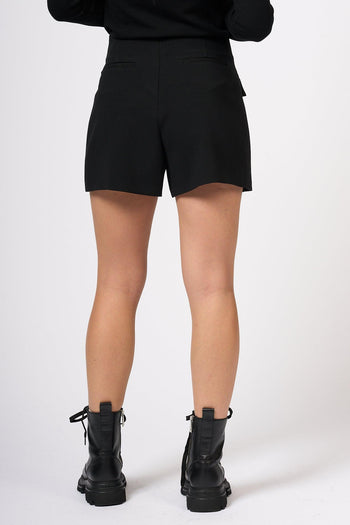 Short in Crepe Nero Donna - 5