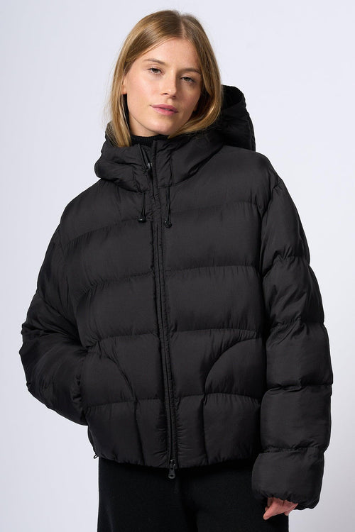 Bomber Ovatta Nero Donna