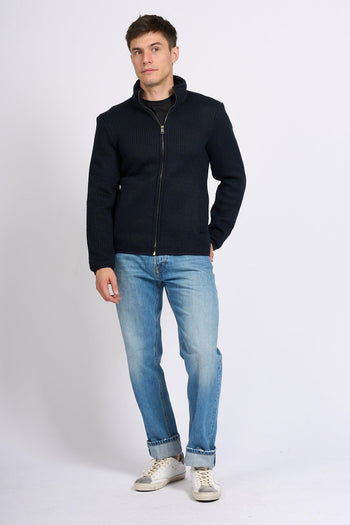 Maglia Zip Blu Uomo - 3