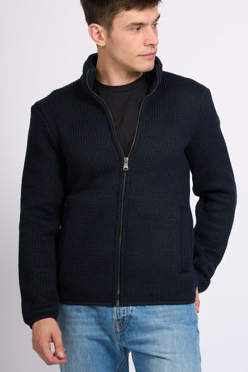 Maglia Zip Blu Uomo - 4