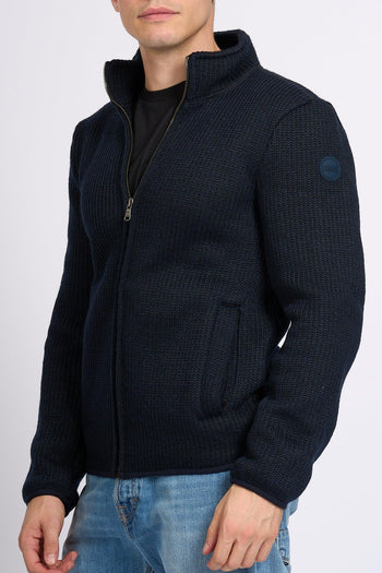 Maglia Zip Blu Uomo - 5