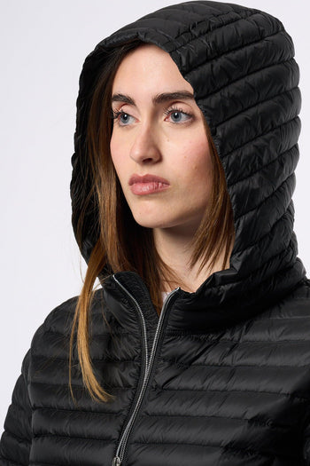 Piumino Leggero A Cappa Nero Donna - 6