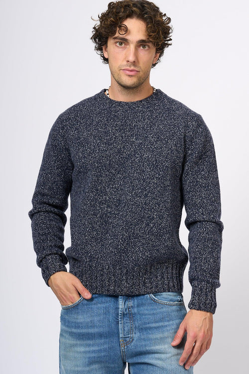 Maglia Cashmere Blu Uomo