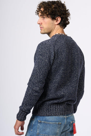 Maglia Cashmere Blu Uomo - 5