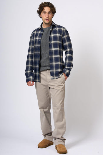 Maglione Lambswool Grigio Uomo - 3