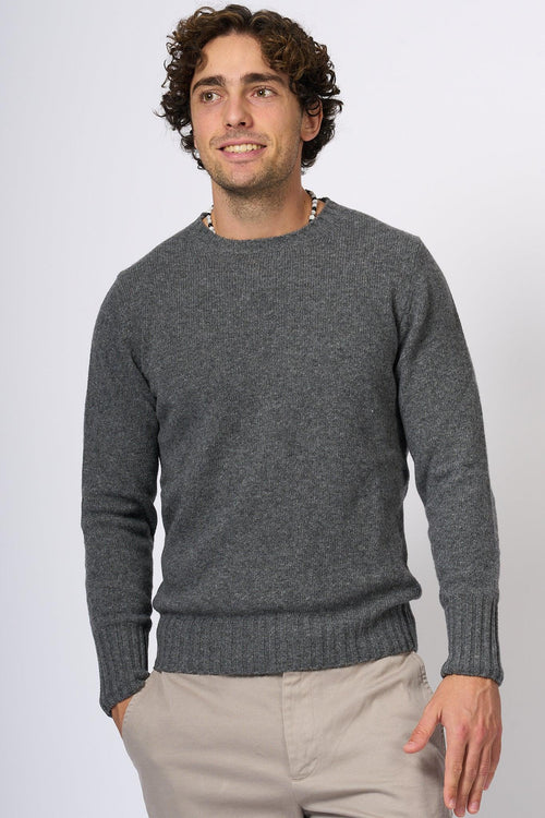 Maglione Lambswool Grigio Uomo - 2