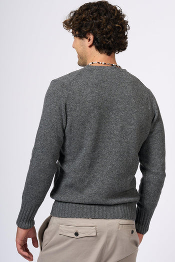 Maglione Lambswool Grigio Uomo - 7