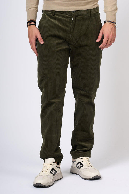 Pantalone Prince in Velluto Verdone Uomo - 2