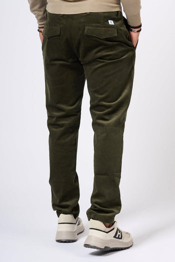 Pantalone Prince in Velluto Verdone Uomo - 4