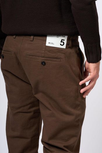 Pantalone Prince Gabardina Marrone Uomo - 6