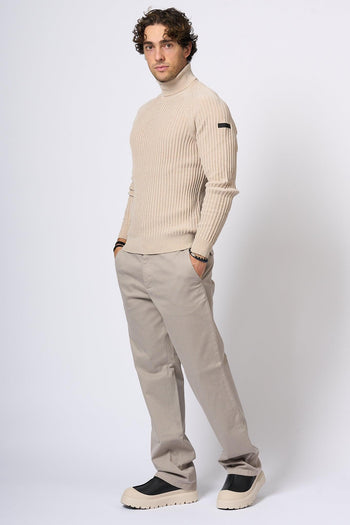 Pantalone Warren Wideleg Sabbia Uomo - 4