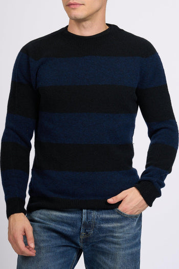 Maglione Righe Blu/nero Uomo - 3