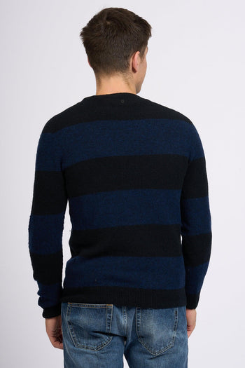 Maglione Righe Blu/nero Uomo - 4