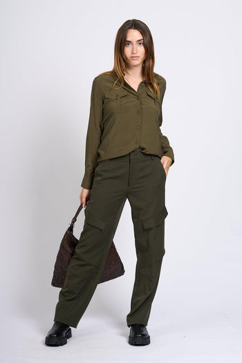 Pantalone Camila Cargo Verde Donna - 5