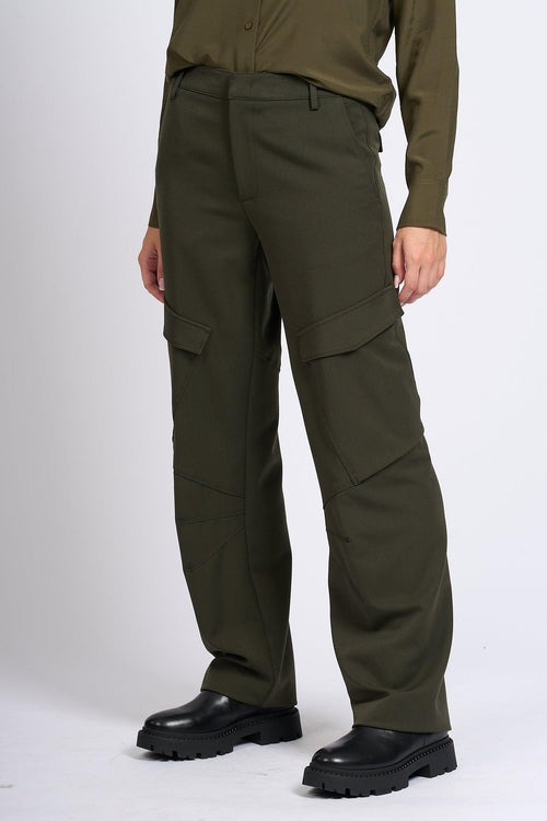 Pantalone Camila Cargo Verde Donna