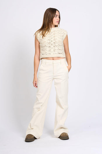 Pantalone Janice Latte Donna - 5