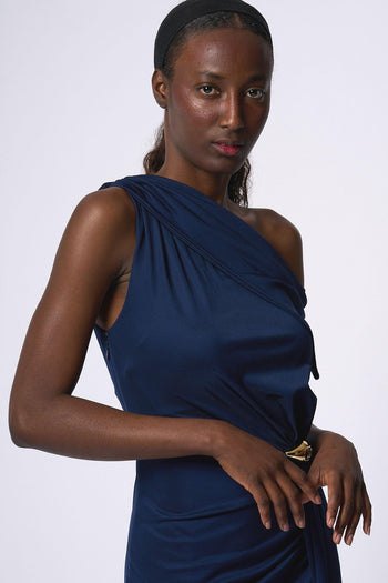 Abito Lungo Red Carpet Blu Donna - 3
