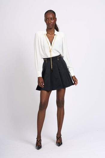 Camicia V Catena Avorio Donna - 2