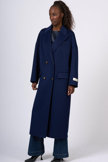 Cappotto Over Blu Navy Donna - 4