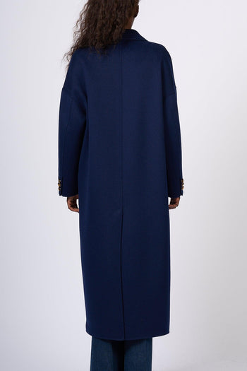 Cappotto Over Blu Navy Donna - 5