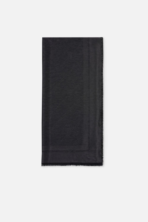 Pashmina Lurex Nero Donna