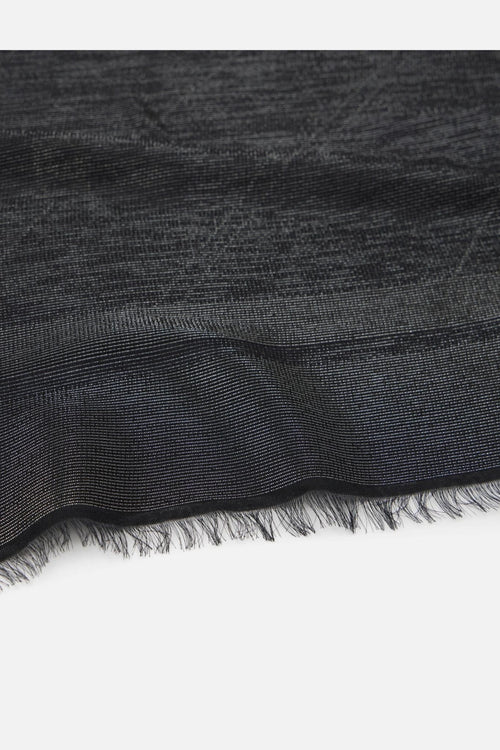 Pashmina Lurex Nero Donna - 2