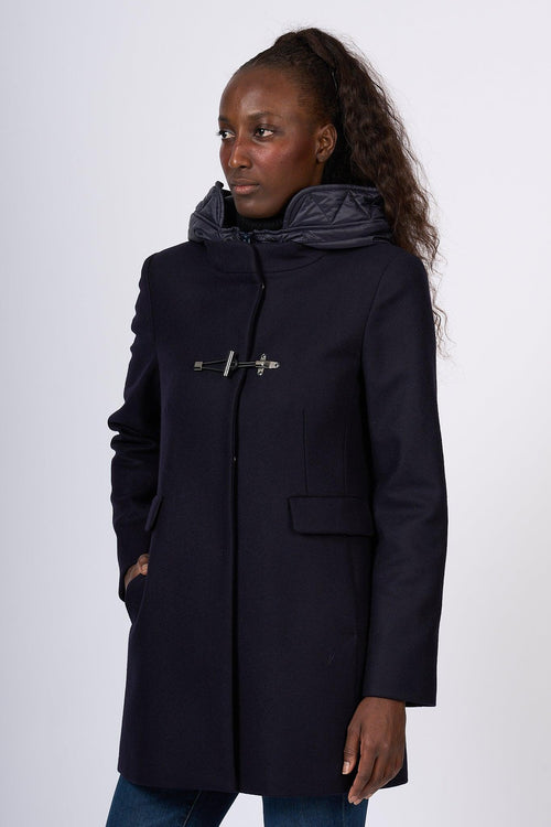 Cappotto Toggle Coat Panno Blu Donna - 2