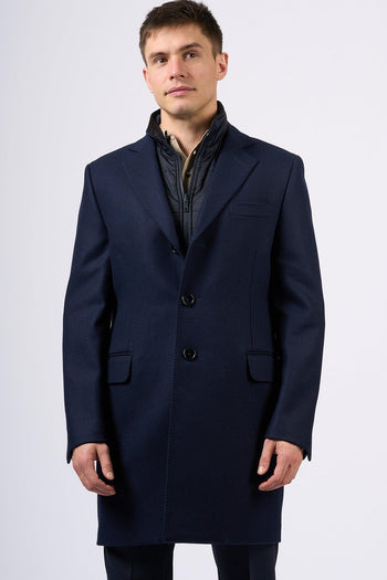 Easy Double Coat Blu Uomo - 3