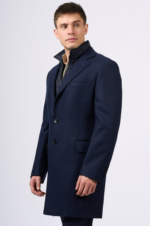 Easy Double Coat Blu Uomo