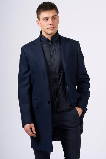 Easy Double Coat Blu Uomo - 6